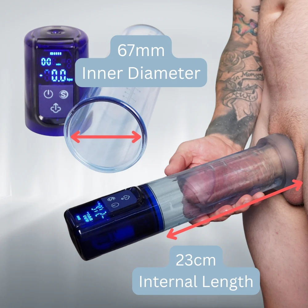 Digital Penis Pump - Water Compatible - Image 4